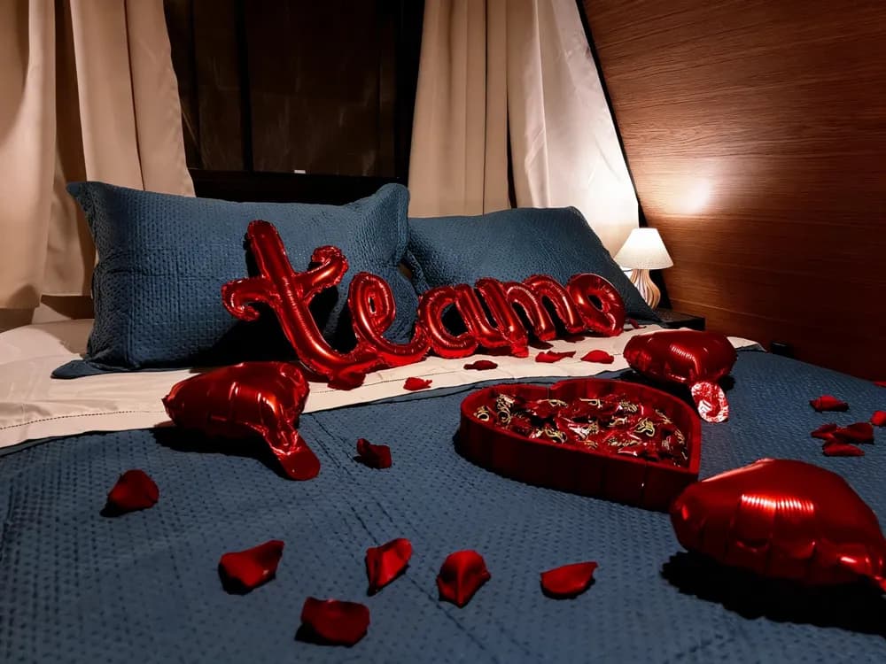 Quarto com decoração romântica